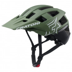 Cratoni Allset Pro, capacete de ciclismo, preto/verde mate