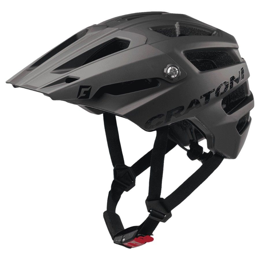Cratoni Alltrack, casco da bicicletta, grigio opaco