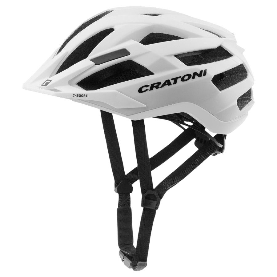 Cratoni C-Boost, casco de bicicleta, blanco mate