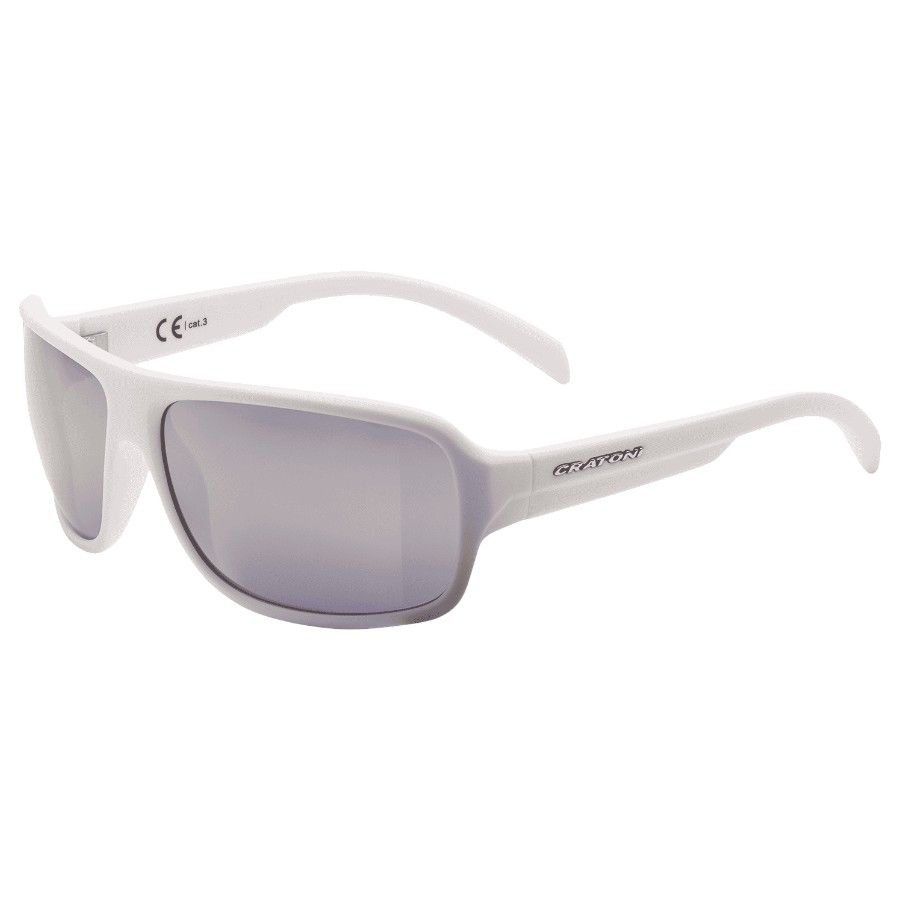 Cratoni C-Ice Color+ Lifestyle Cinzento-azul c/espelho dourado, óculos de sol, branco