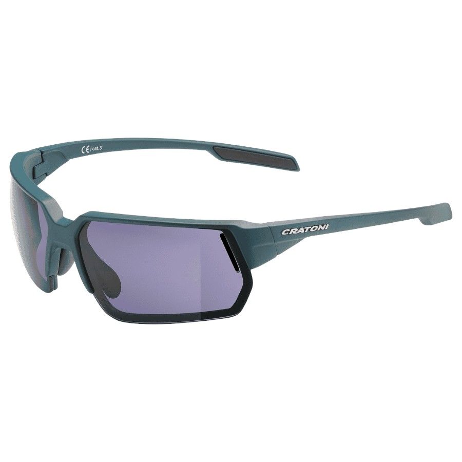 Cratoni C-Lite Color+ Lifestyle Grey Blue W/O Mirror, gafas de sol, azul mate
