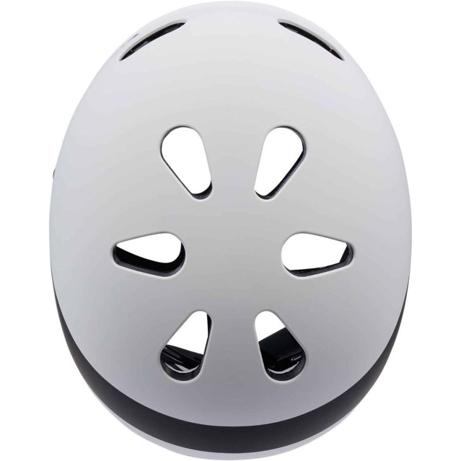 Cratoni C-Mate JR, casco da bicicletta, bianco/nero opaco