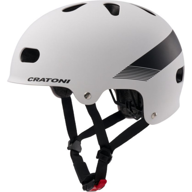 Cratoni C-Mate JR, casco de bicicleta, blanco/negro mate