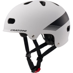Cratoni C-Mate JR, cyklistická helma, matná bílá/černá