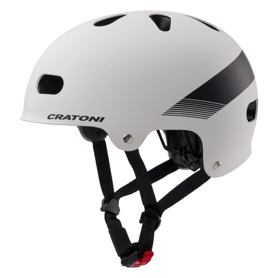 Cratoni C-Mate JR, cyklistická prilba, matná biela/čierna