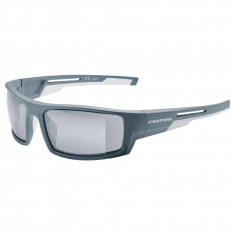 Cratoni Raw Smoke W/ Silver Mirror, Sonnenbrille, matt grau/blau