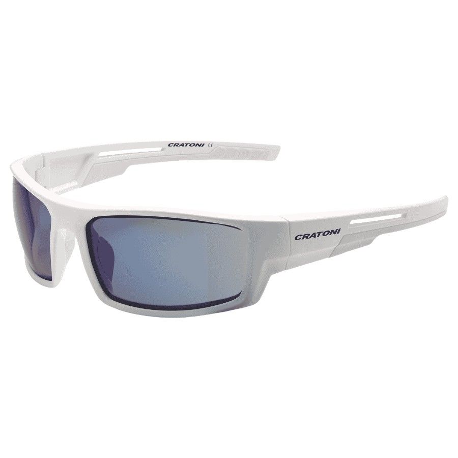 Cratoni Raw Smoke W/ Silver Mirror, zonnebril, wit