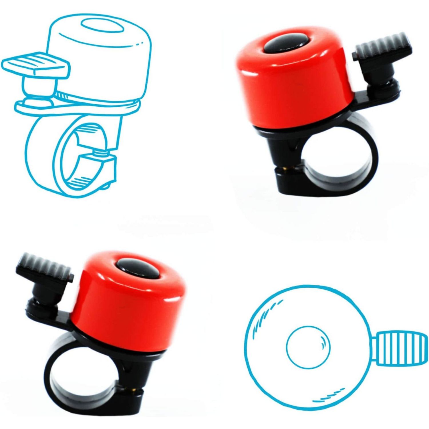 Crazy Safety, campainha, vermelho