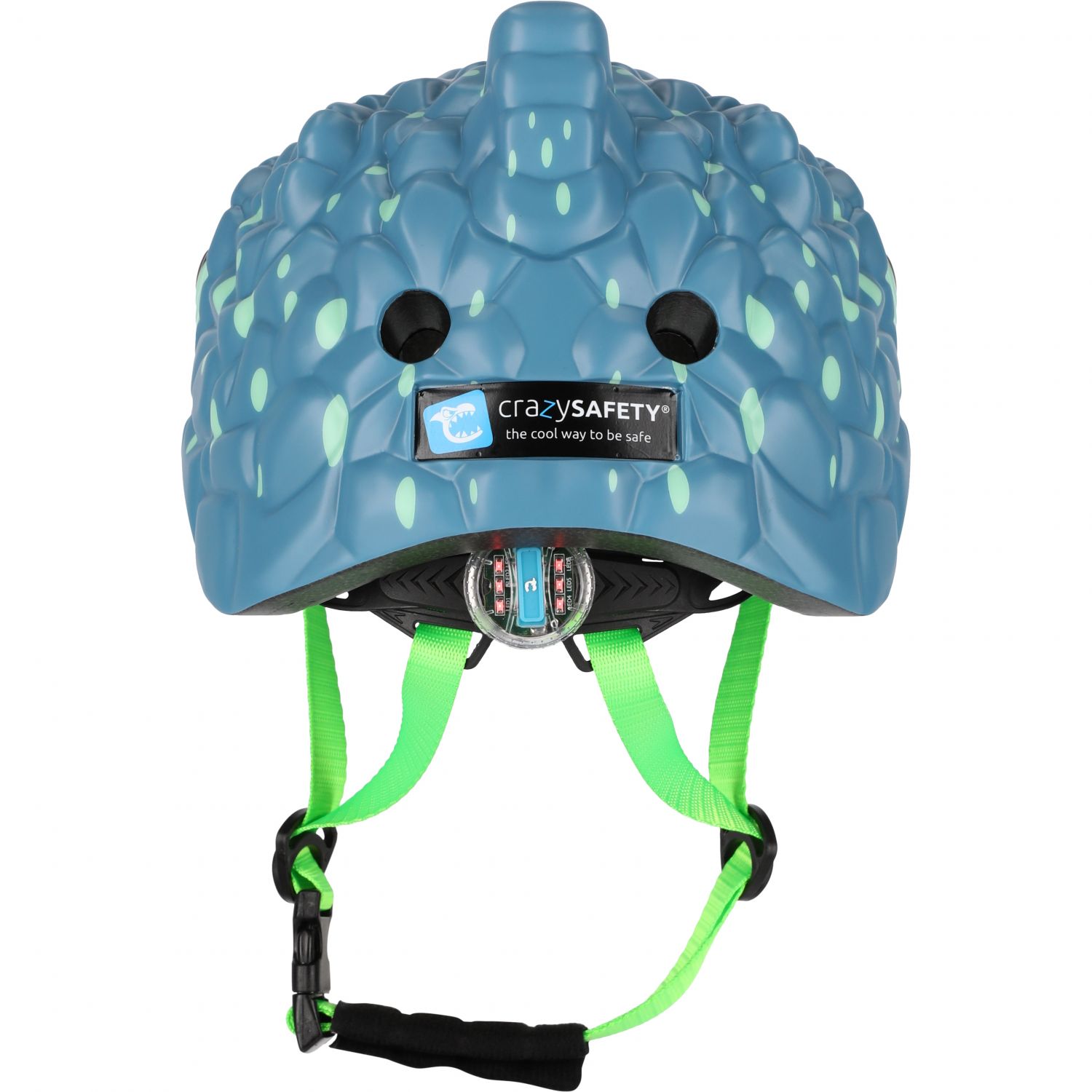 Crazy Safety Chameleon, capacete de bicicleta, júnior, preto/azul