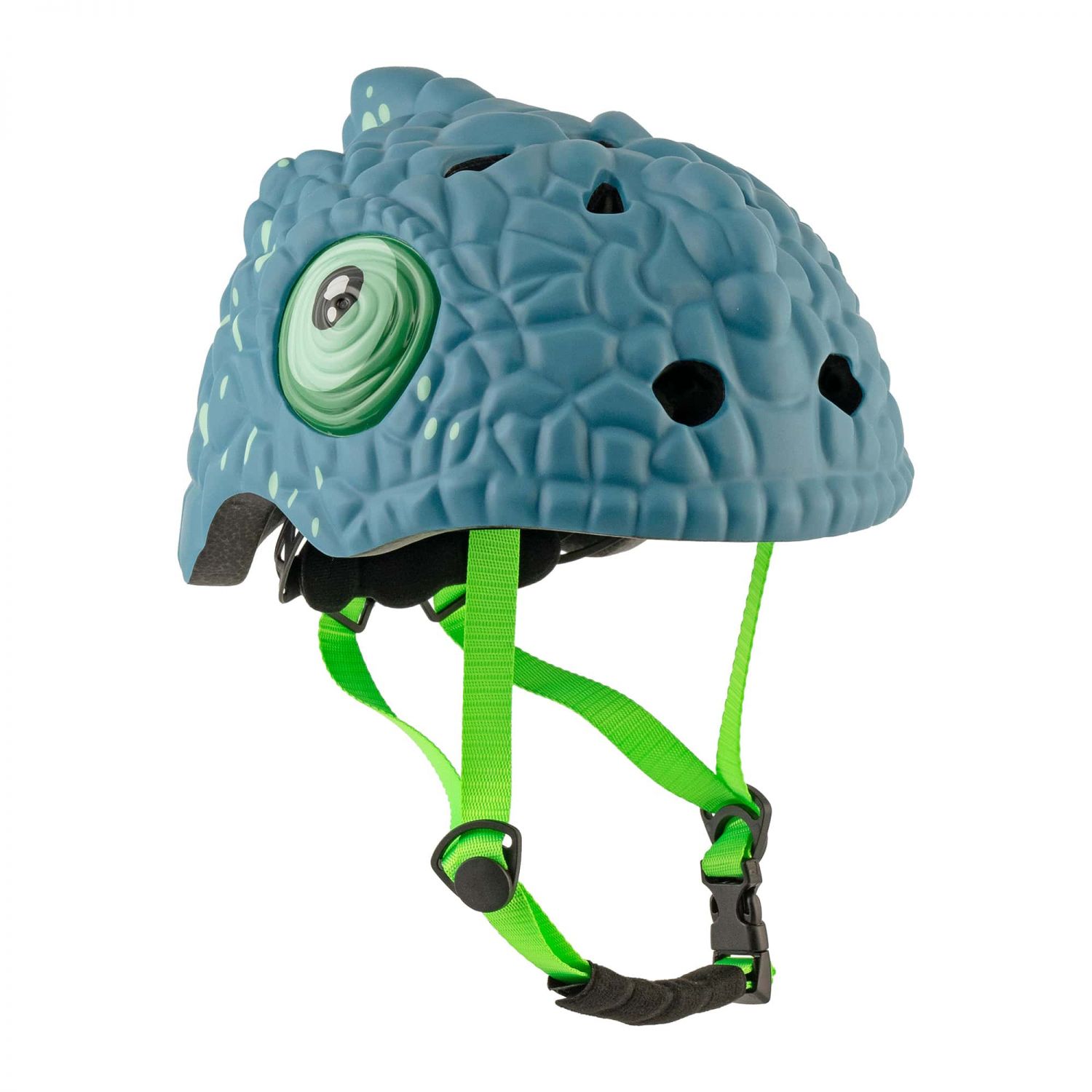 Crazy Safety Chameleon, capacete de bicicleta, júnior, preto/azul
