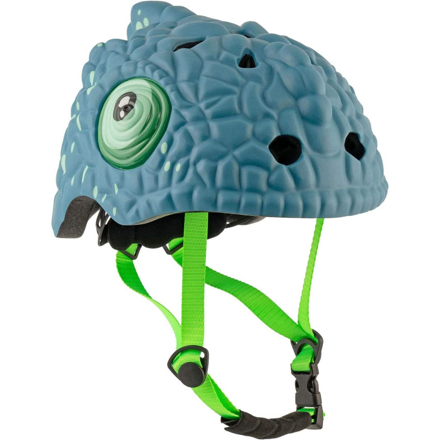 Crazy Safety Chameleon, Sykkelhjelm, Junior, Black/Light Blue
