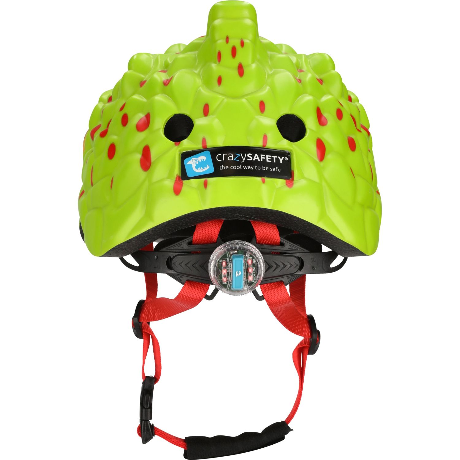 Crazy Safety Chameleon, Sykkelhjelm, Junior, Lime Green