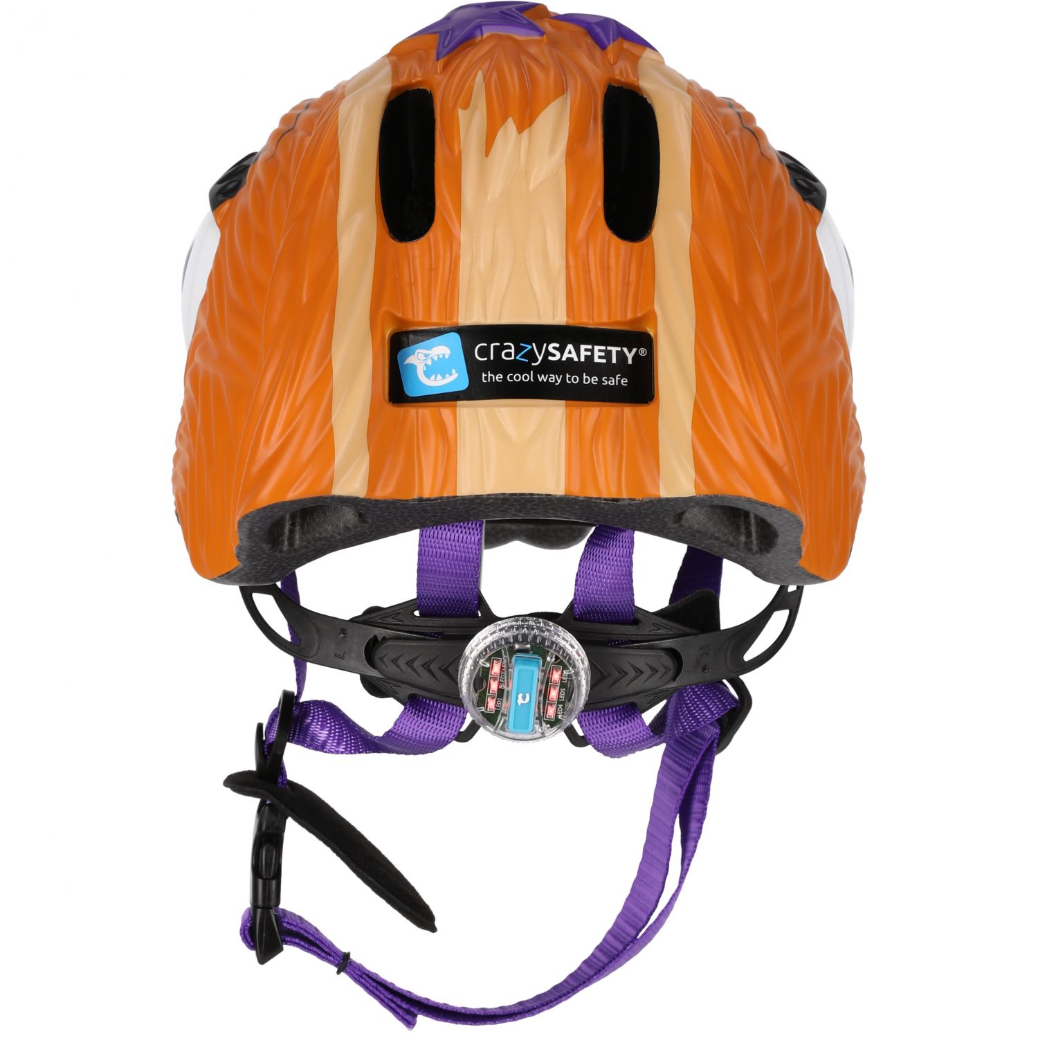 Crazy Safety Chipmunk, capacete para bicicleta, júnior, castanho