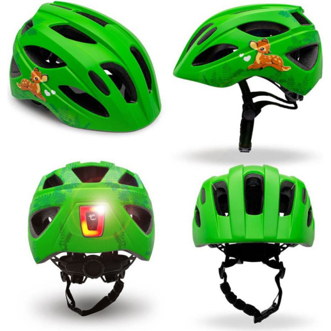 Crazy Safety Cool Cute, capacete para bicicleta, júnior, verde
