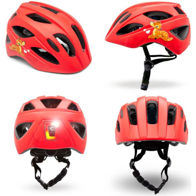 Crazy Safety Cool Cute, Sykkelhjelm, Junior, Red