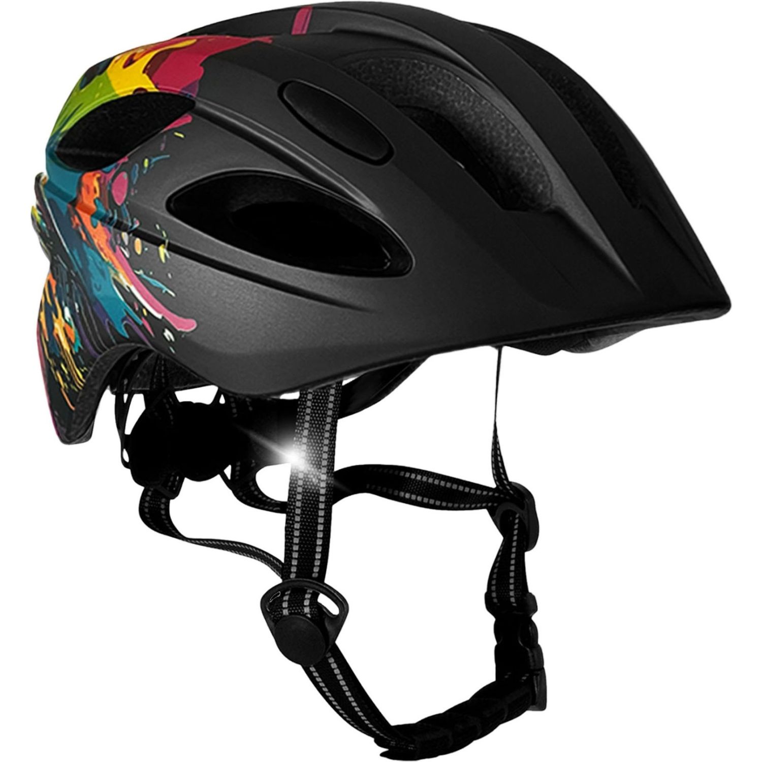Crazy Safety Cool Splash, Cykelhjälm, Junior, Svart