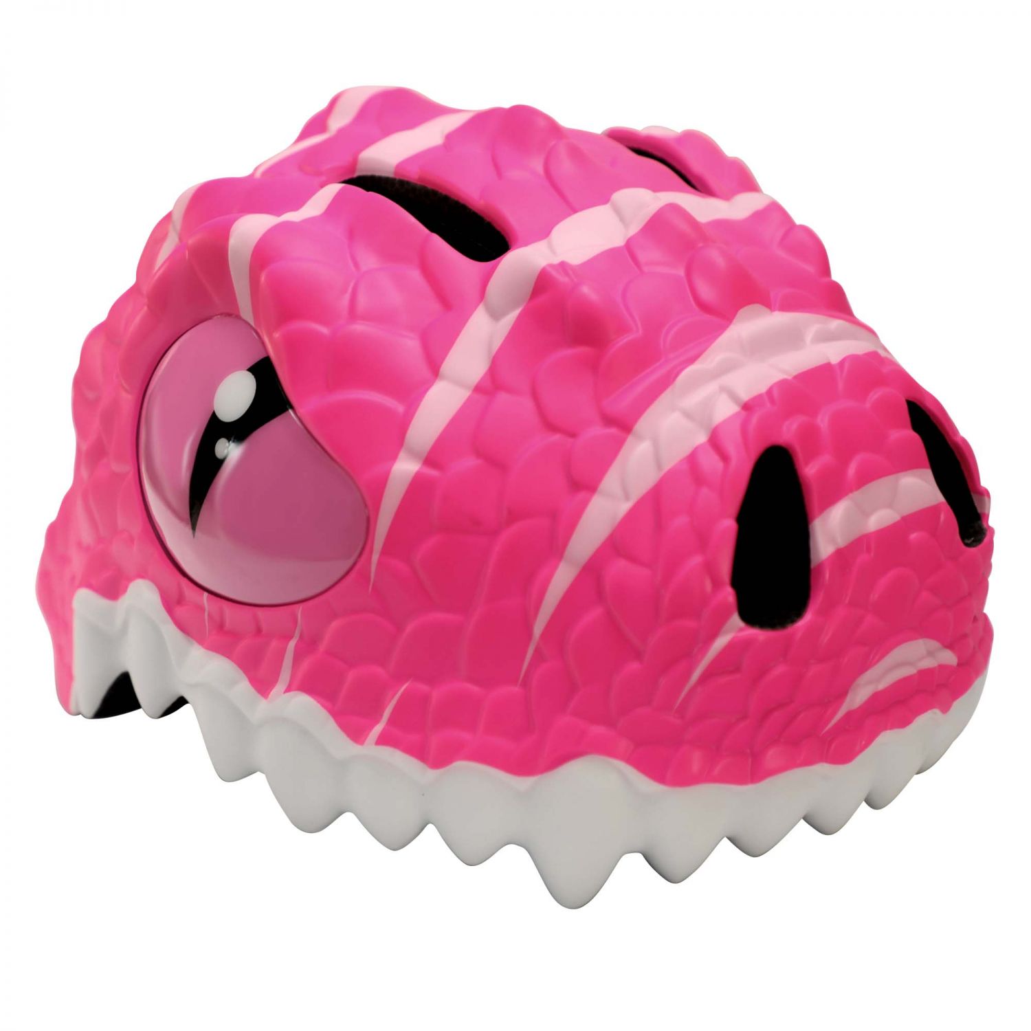 Crazy Safety Dino, capacete para bicicleta, júnior, cor-de-rosa