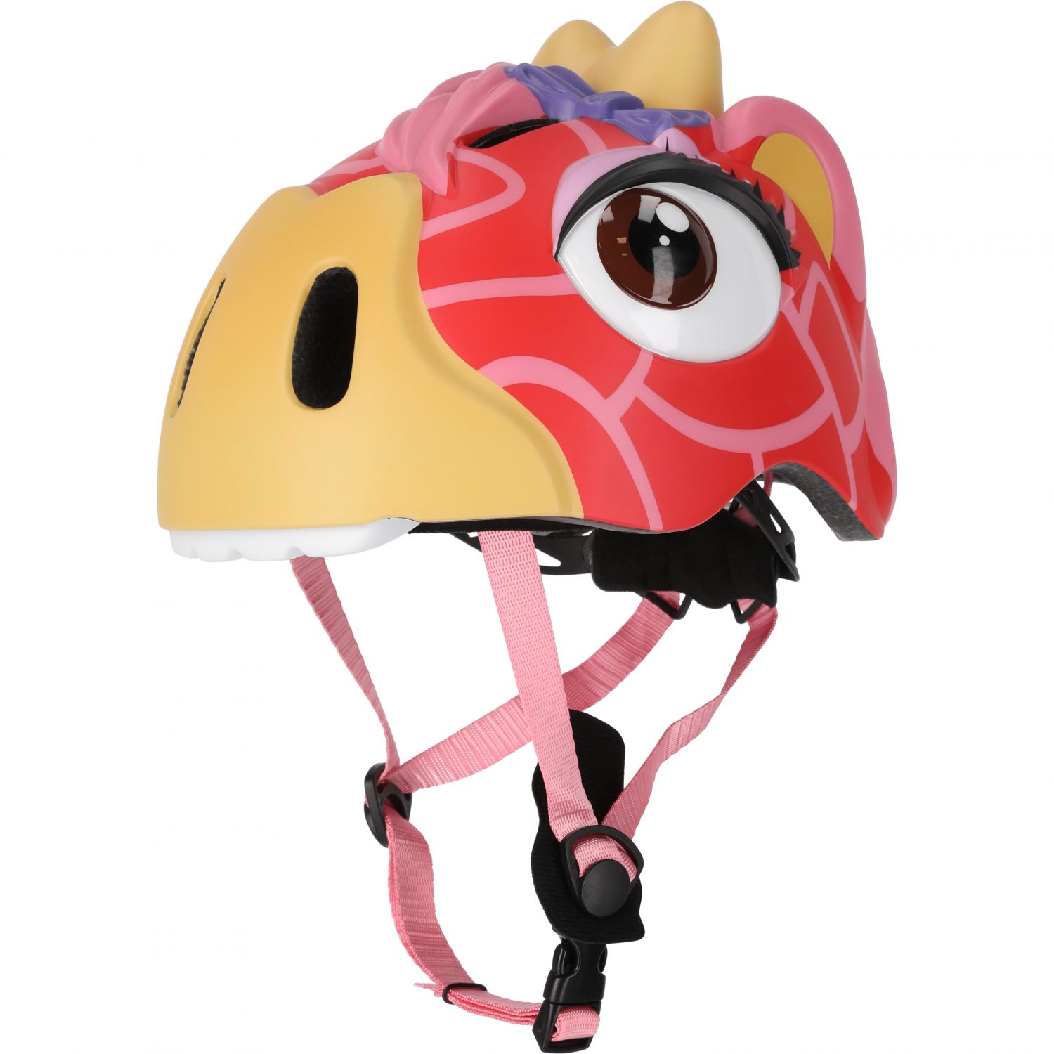 Crazy Safety Giraffe, cyklistická prilba, junior, červená