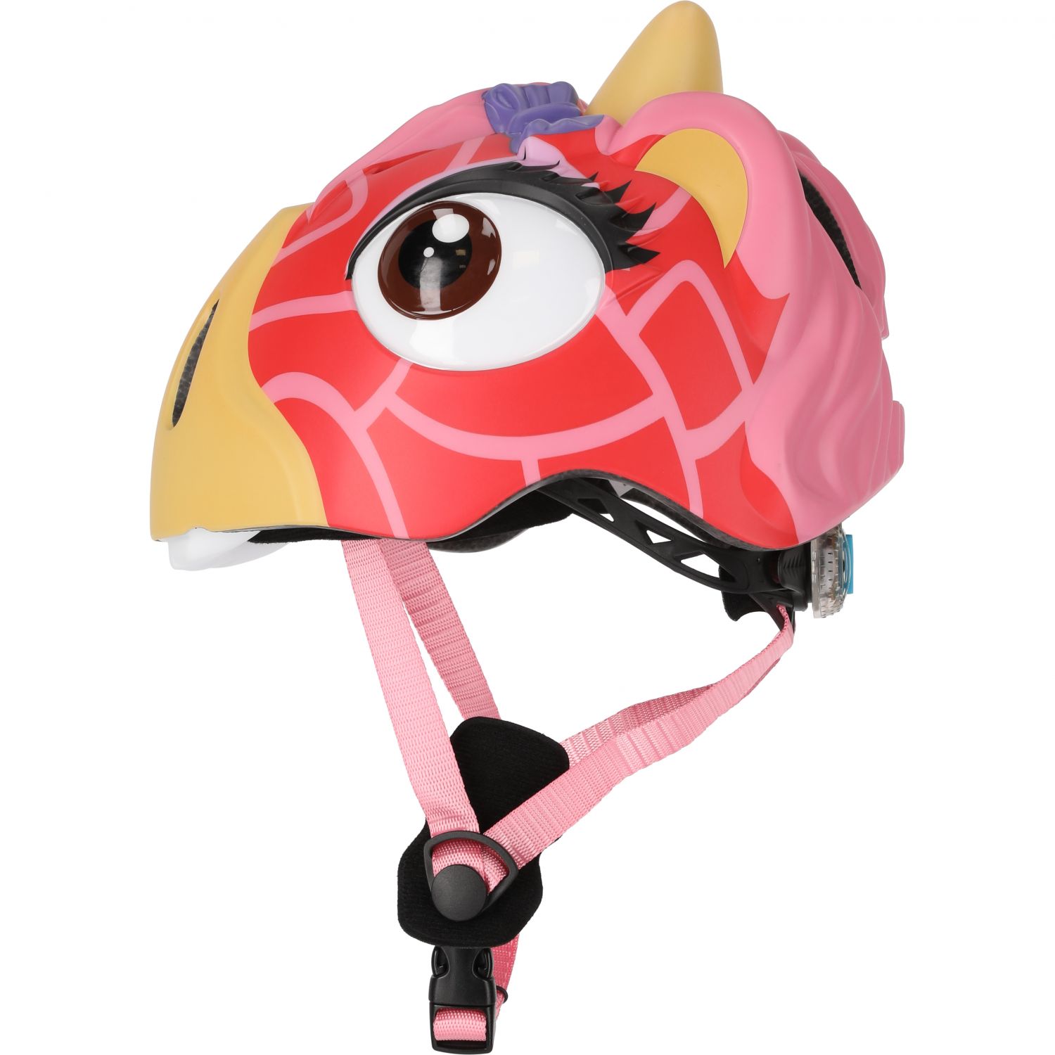 Crazy Safety Giraffe, cyklistická prilba, junior, červená