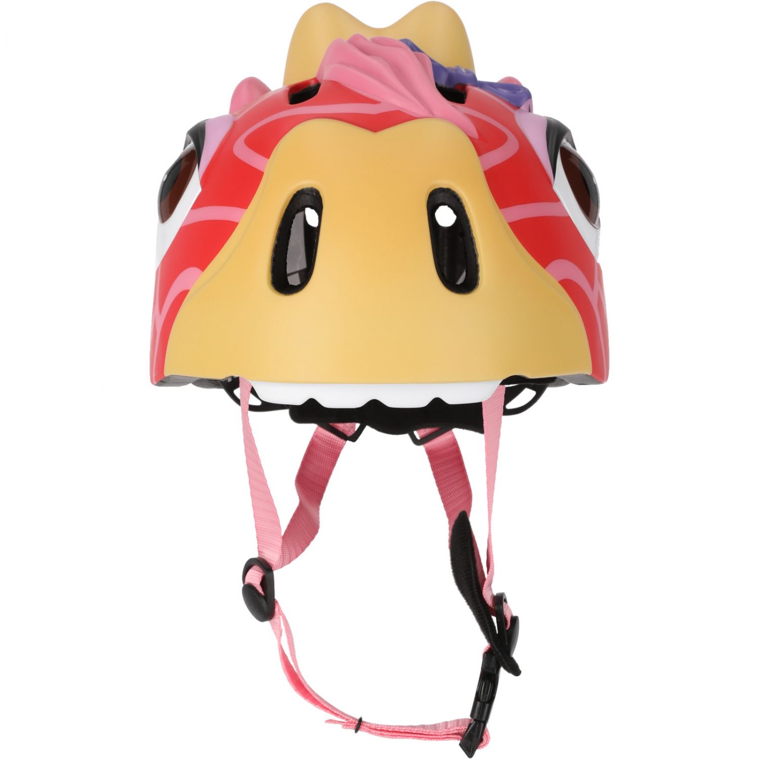 Crazy Safety Giraffe, cyklistická prilba, junior, červená