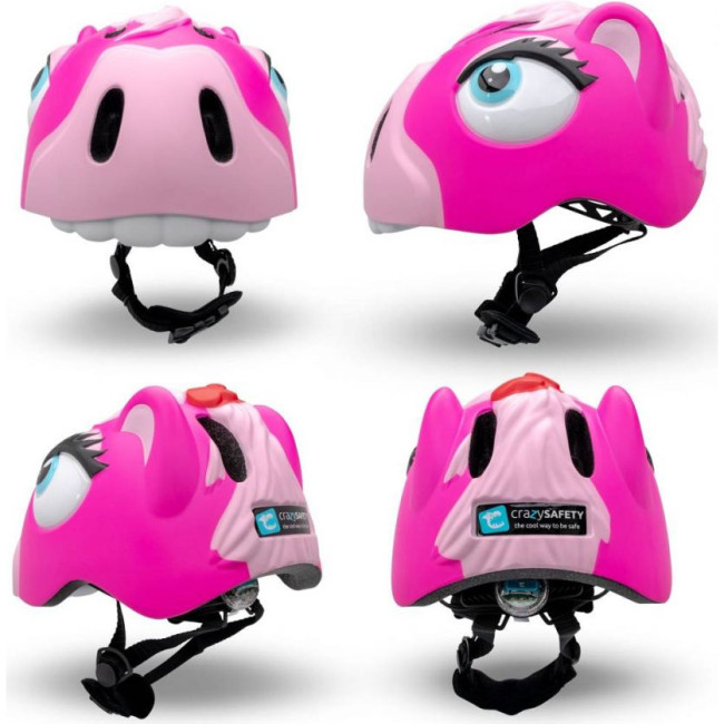 Crazy Safety Horse, Sykkelhjelm, Junior, Pink