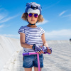 Crazy Safety Leopard, casco de bicicleta, junior, lila