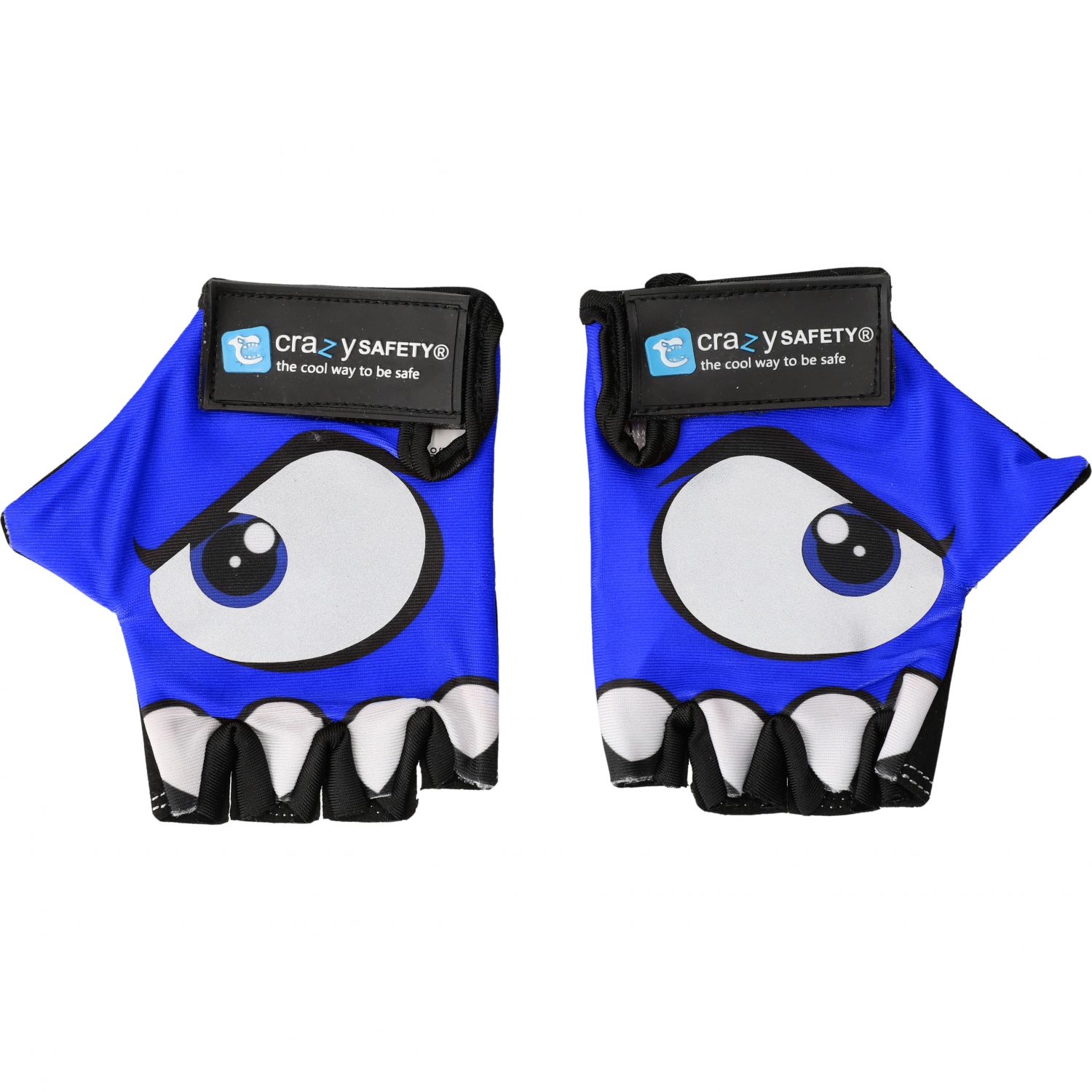 Crazy Safety, luvas de ciclismo, infantis, azul