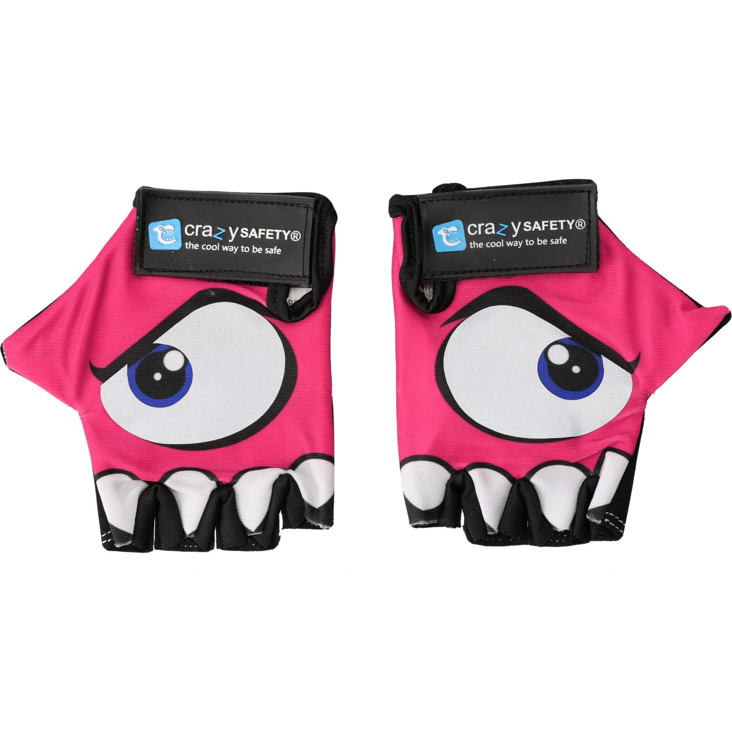 Crazy Safety, luvas de ciclismo, júnior, pink