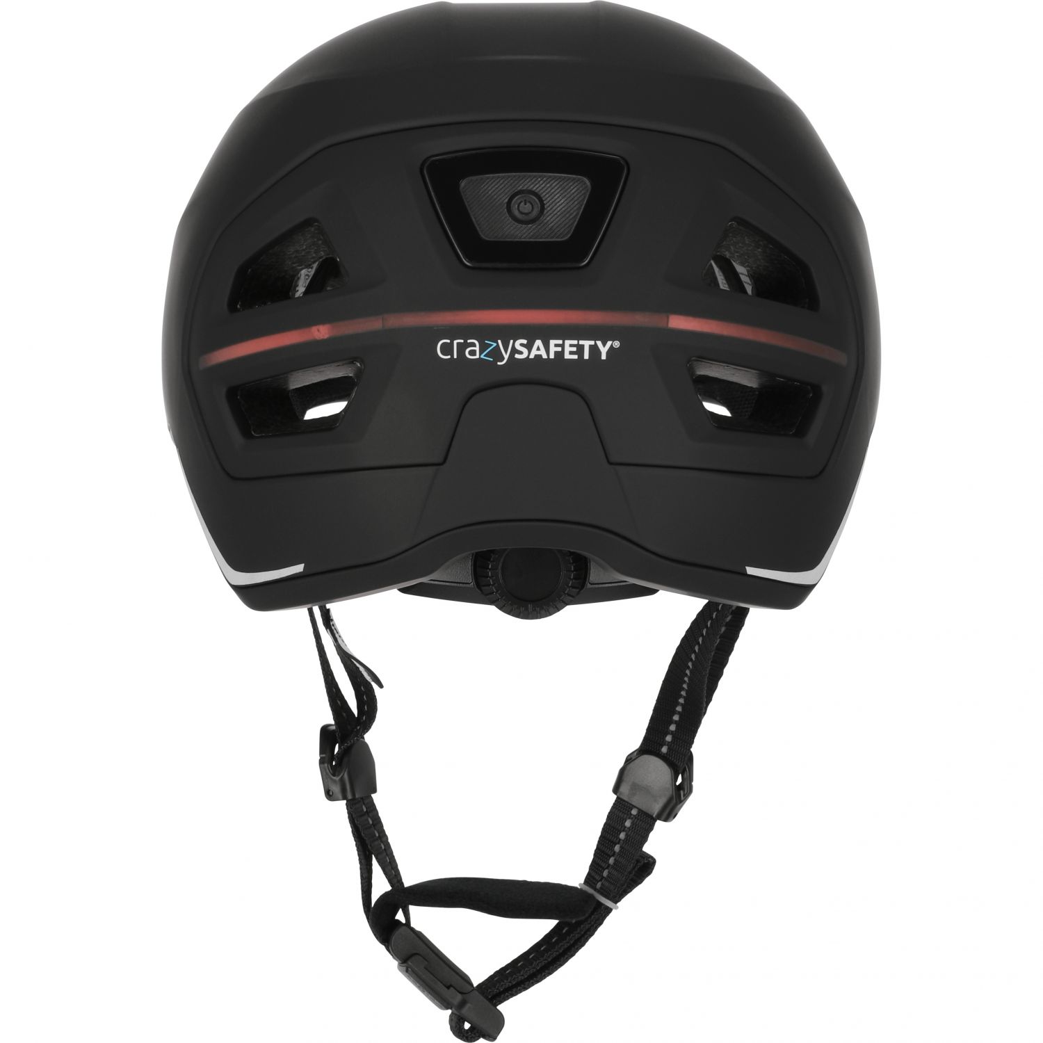 Crazy Safety Pine, casco de bicicleta, negro