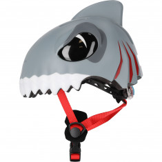 Crazy Safety Shark, capacete para bicicleta, júnior, cinzento