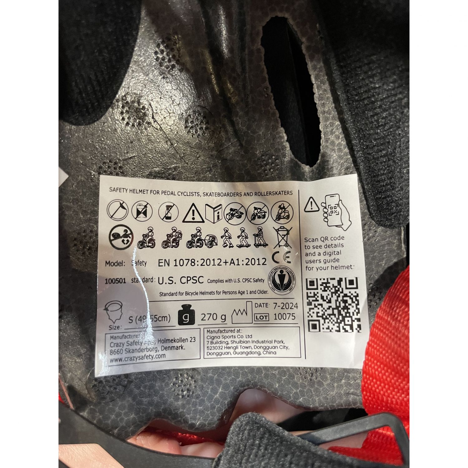 Crazy Safety Shark, cască de bicicletă, junior, gri