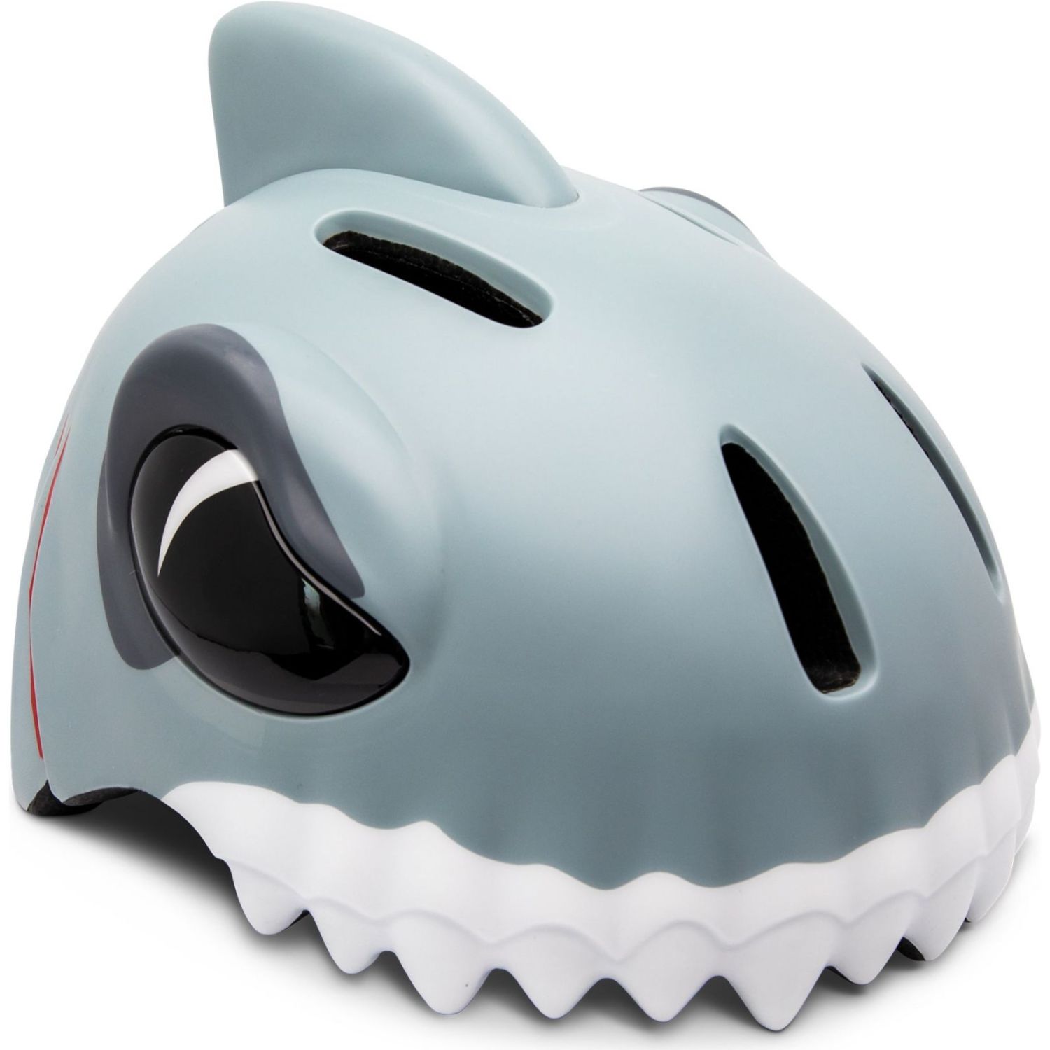 Crazy Safety Shark, casco da bici, junior, grigio