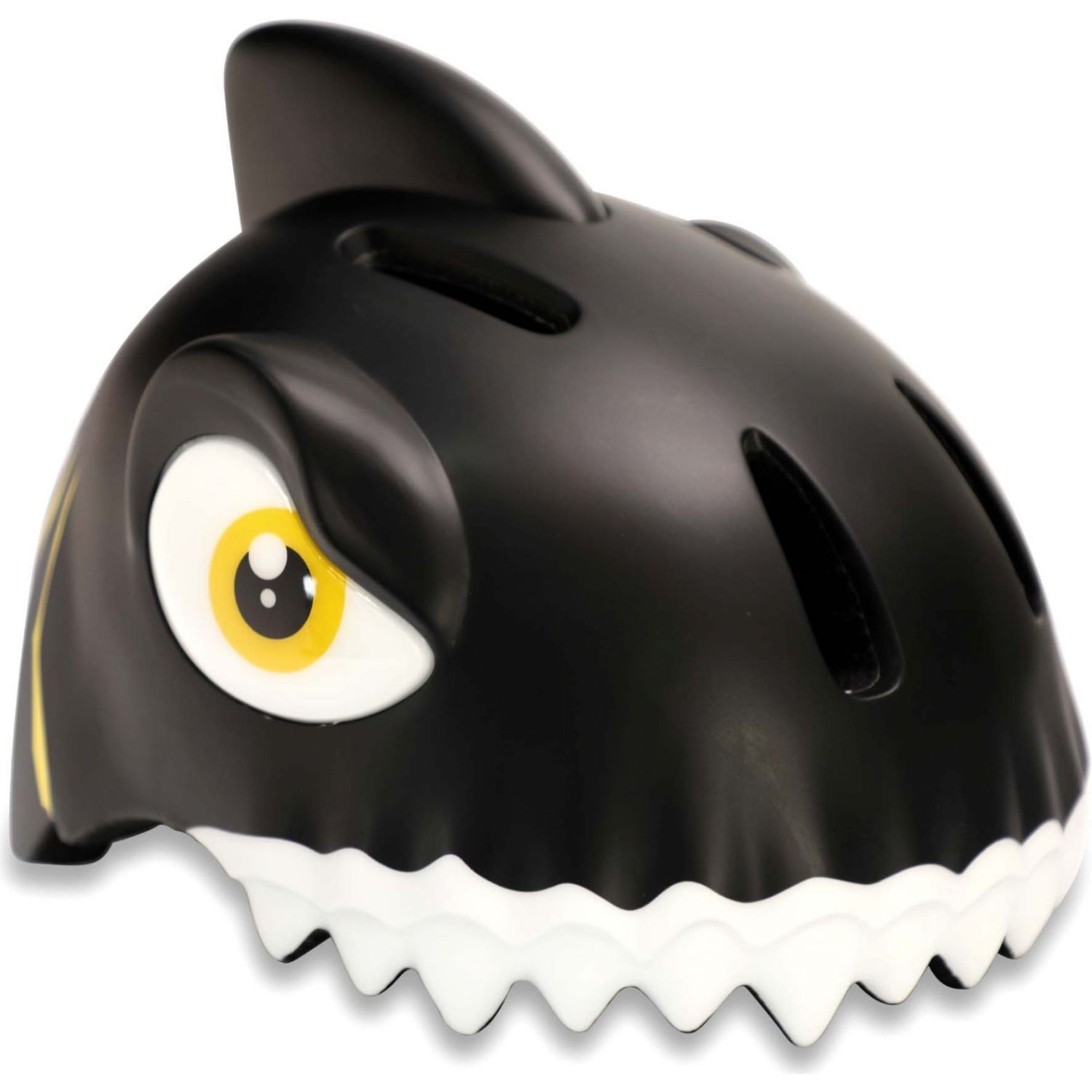Crazy Safety Shark, cykelhjelm, junior, sort