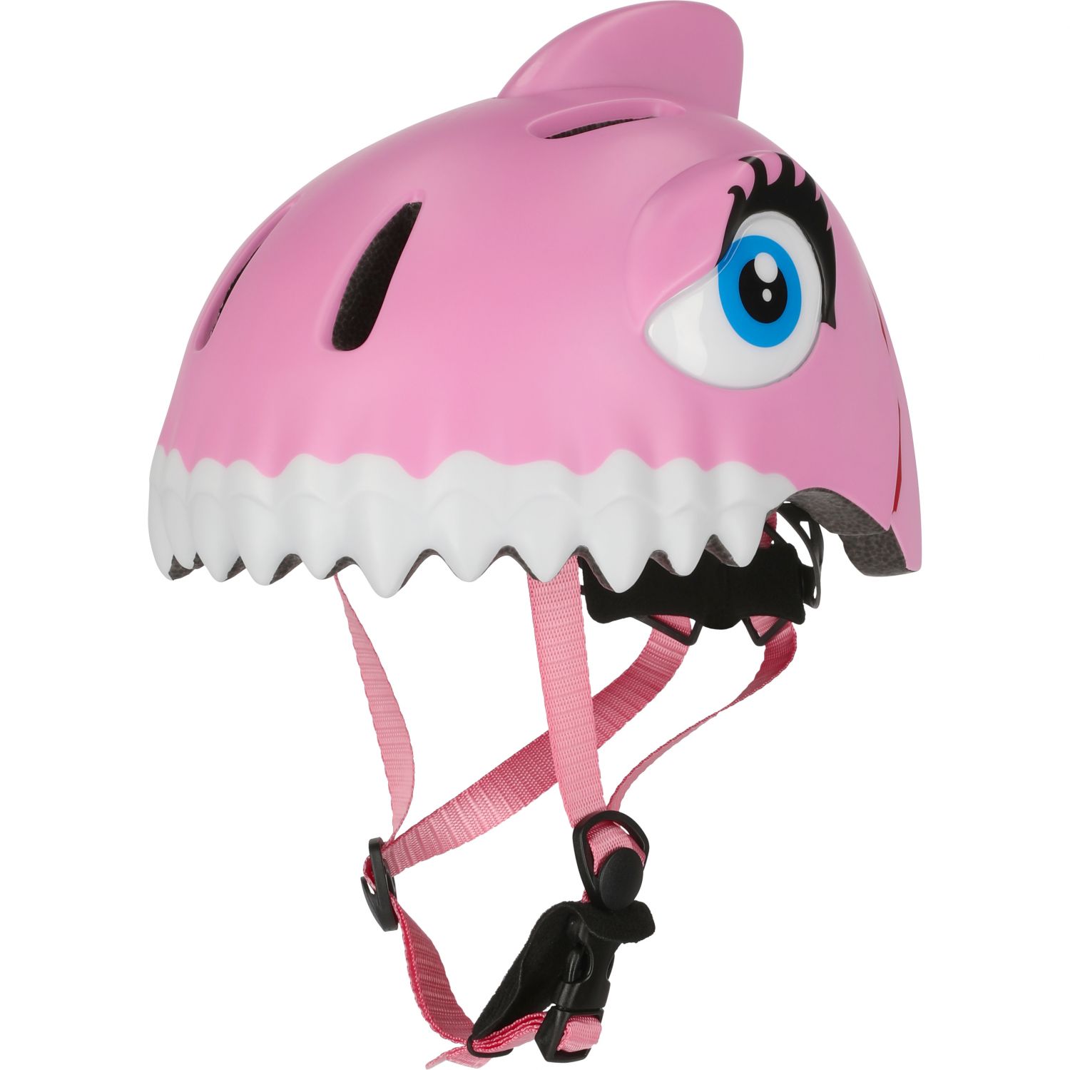 Crazy Safety Shark, cyklistická prilba, junior, ružová