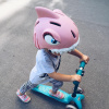 Crazy Safety Shark, cyklistická prilba, junior, ružová