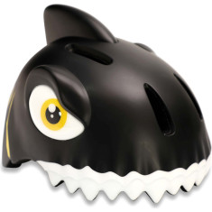 Crazy Safety Shark, kask rowerowy, junior, czarny