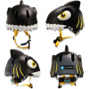 Crazy Safety Shark, Sykkelhjelm, Junior, Black