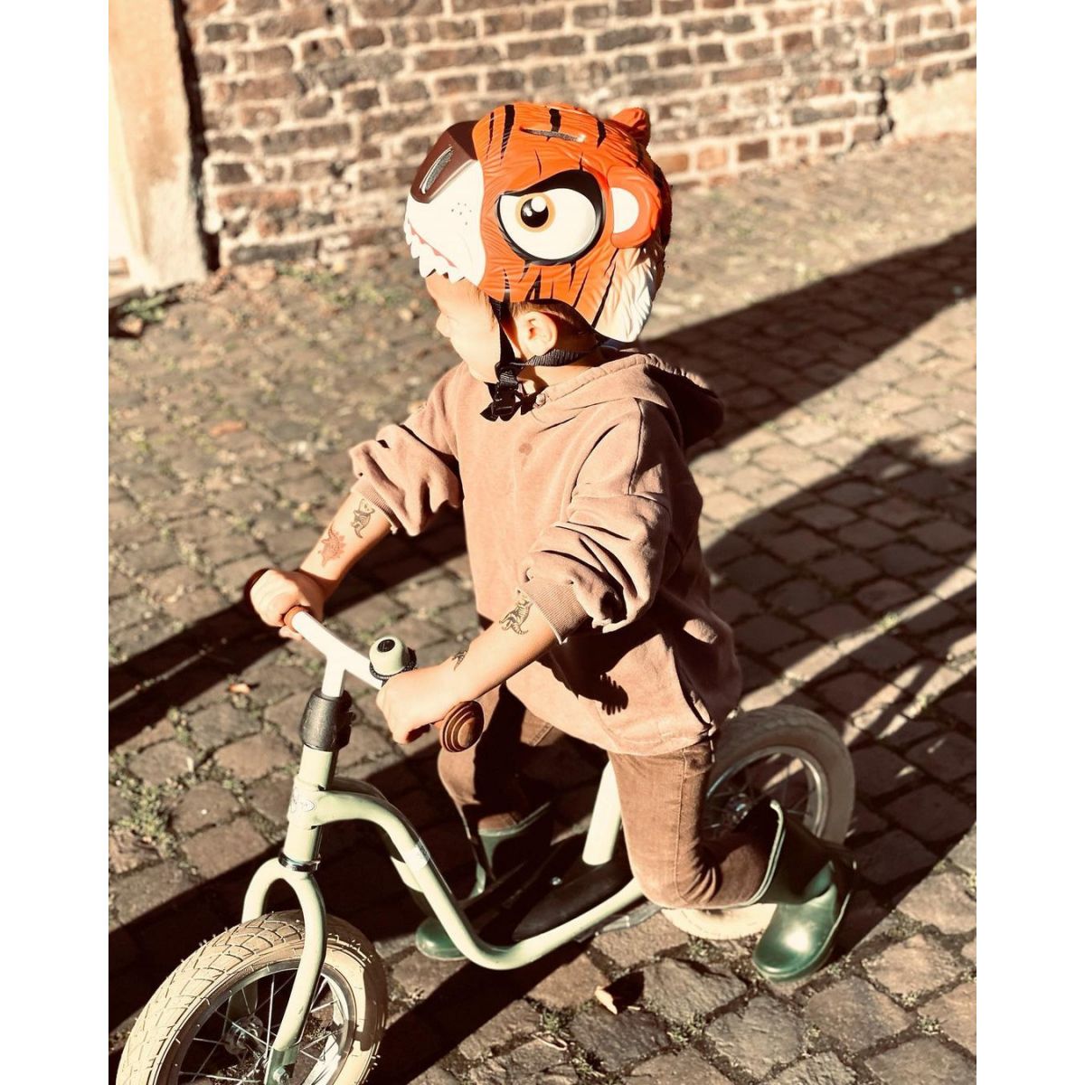 Crazy Safety Tiger, cască de bicicletă, junior, portocaliu
