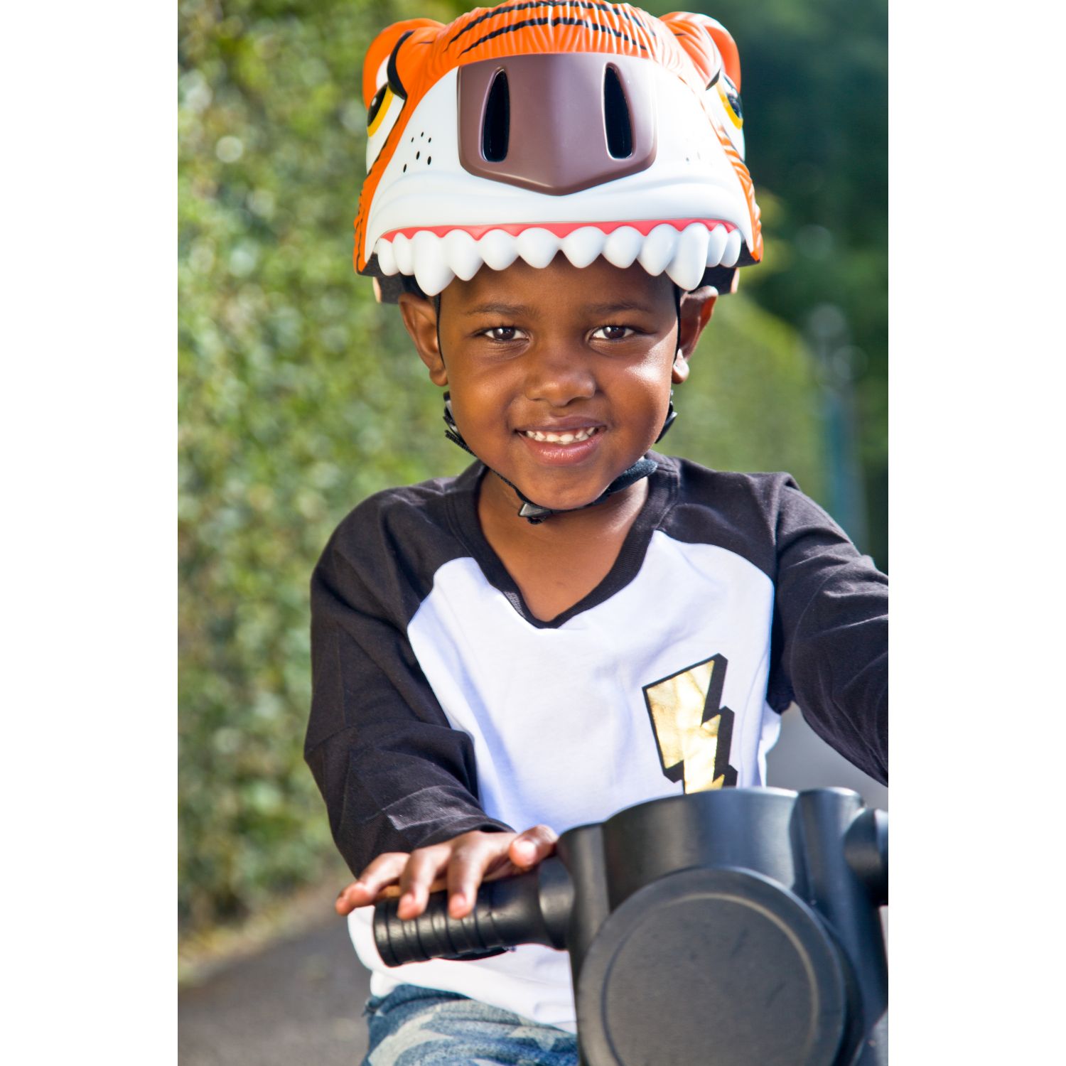 Crazy Safety Tiger, cyklistická prilba, junior, oranžová