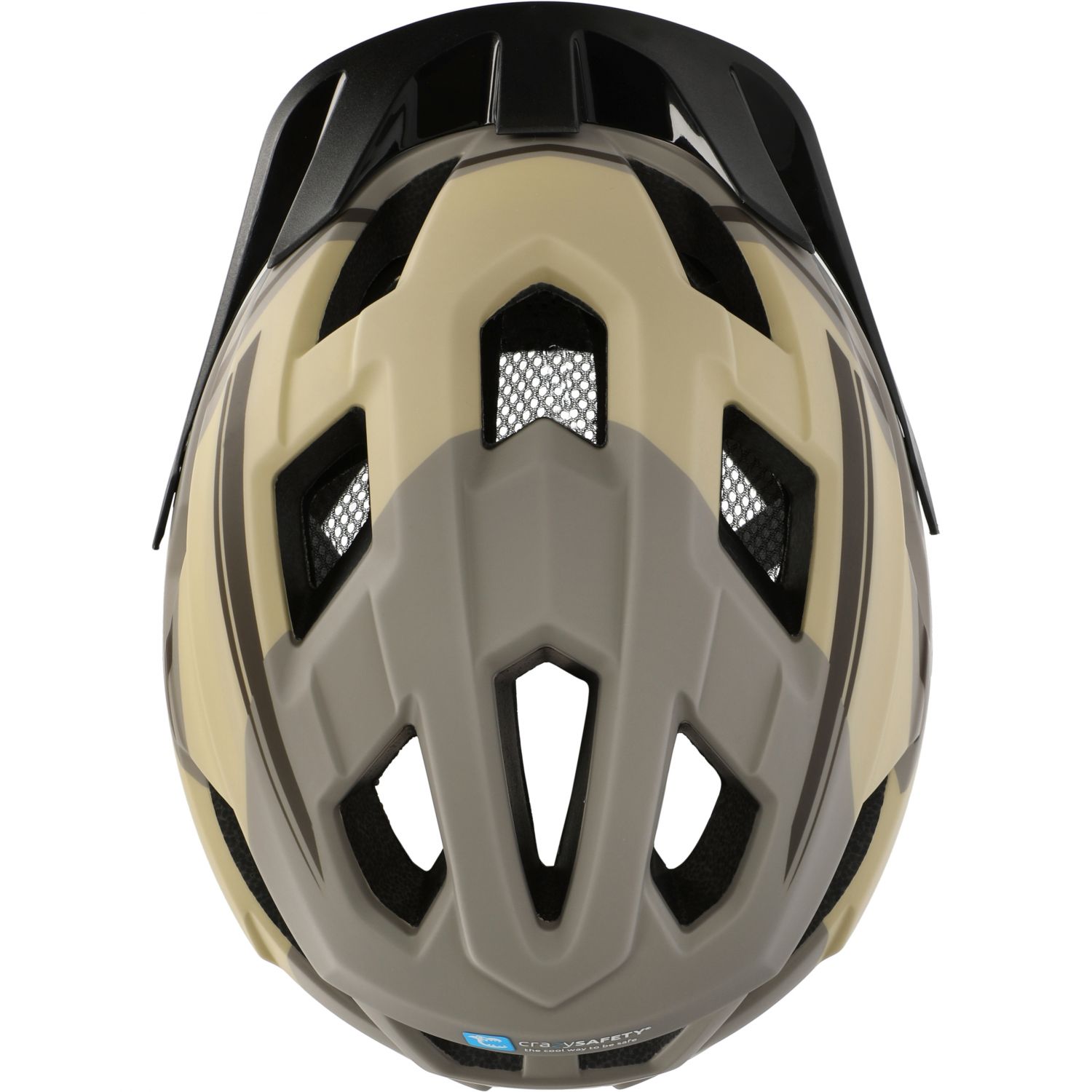 Crazy Safety Titan Fullface, fietshelm, junior, beige