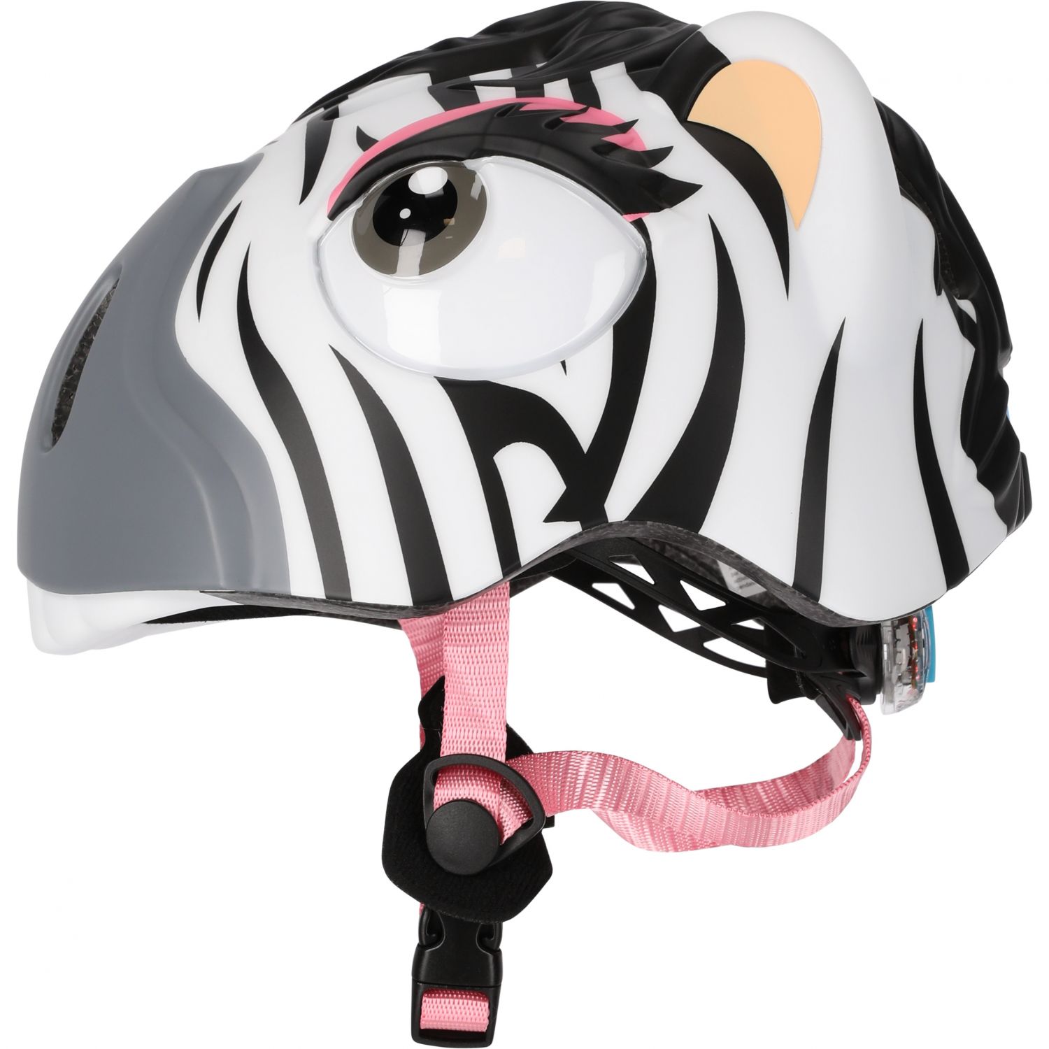 Crazy Safety Zebra, cyklistická helma, junior, ?erná/bílá