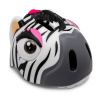 Crazy Safety Zebra, cyklistická helma, junior, ?erná/bílá