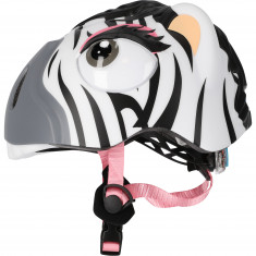 Crazy Safety Zebra, kask rowerowy, junior, czarno-bia?y