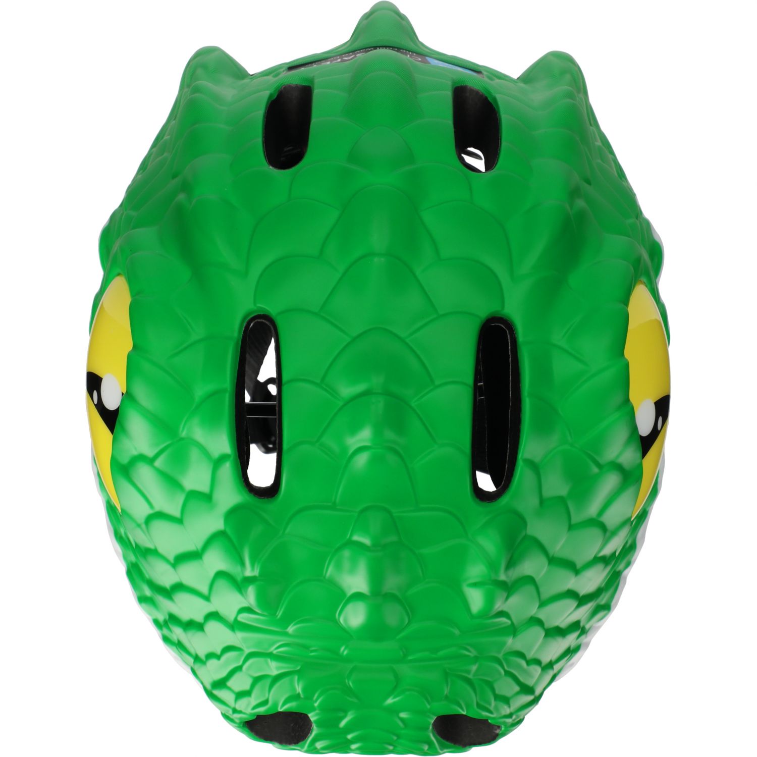 Crocodilo Crazy Safety, capacete para bicicleta, júnior, verde