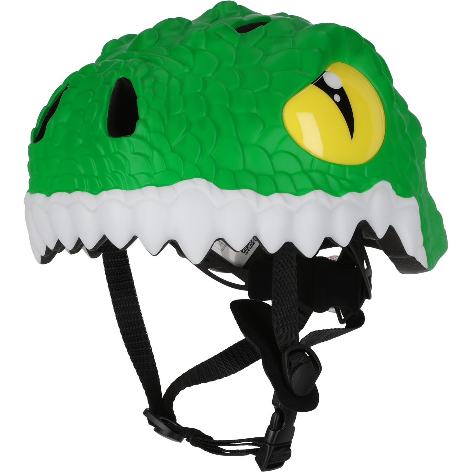 Crocodilo Crazy Safety, capacete para bicicleta, júnior, verde