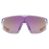 Óculos de sol Uvex skyryse, roxo transparente