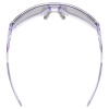 Óculos de sol Uvex skyryse, roxo transparente