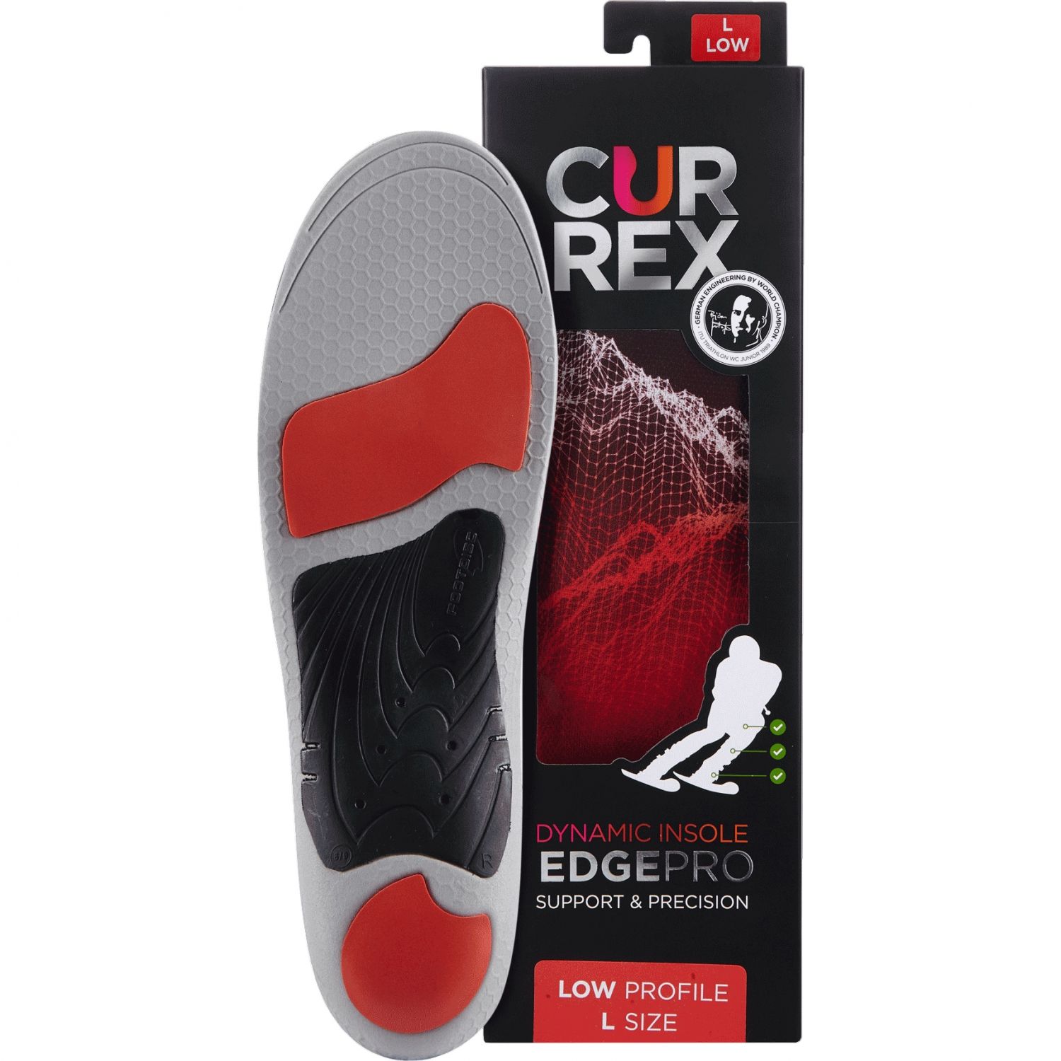 Currex EdgePro Low, stielka, červená