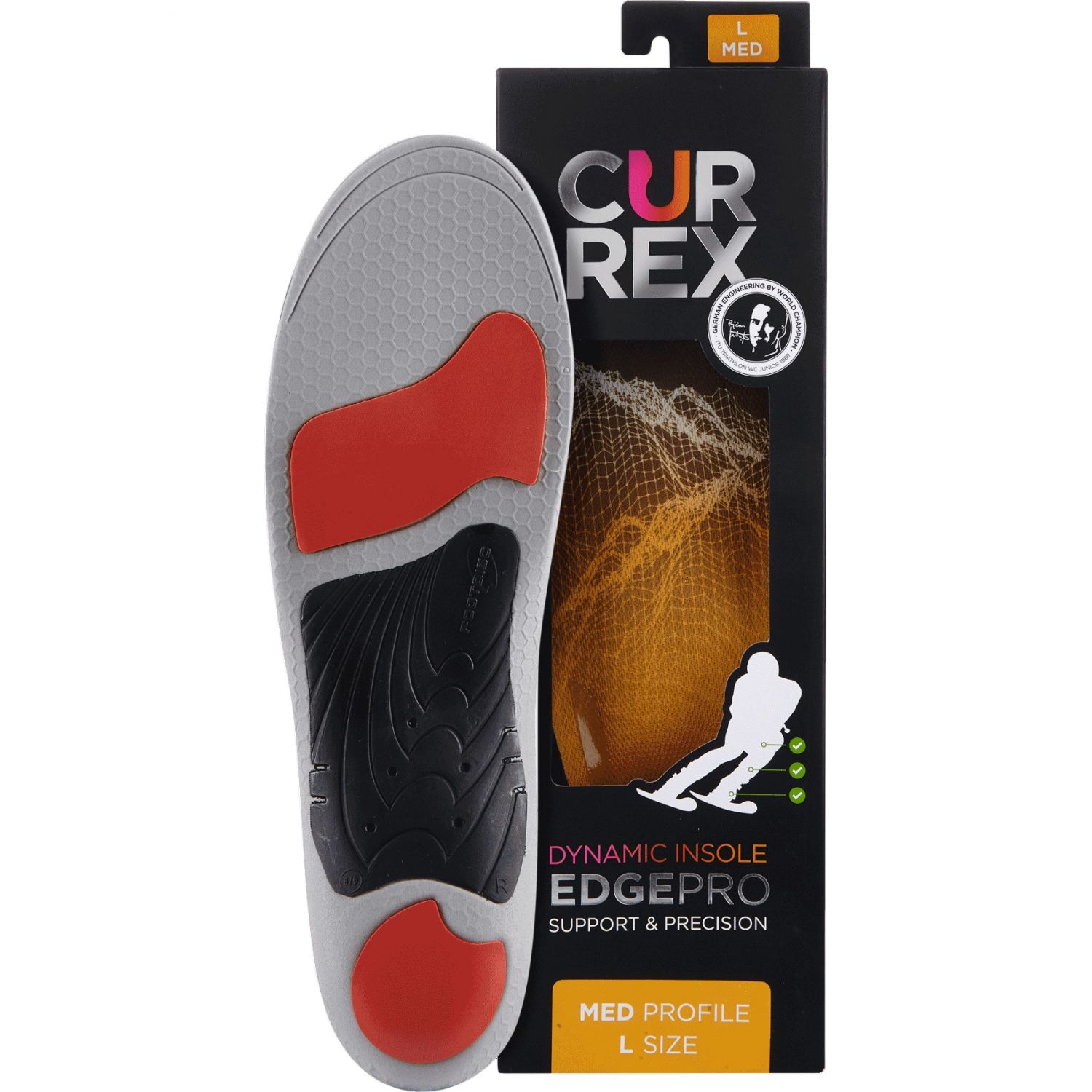 Currex EdgePro Med, stielka, žltá