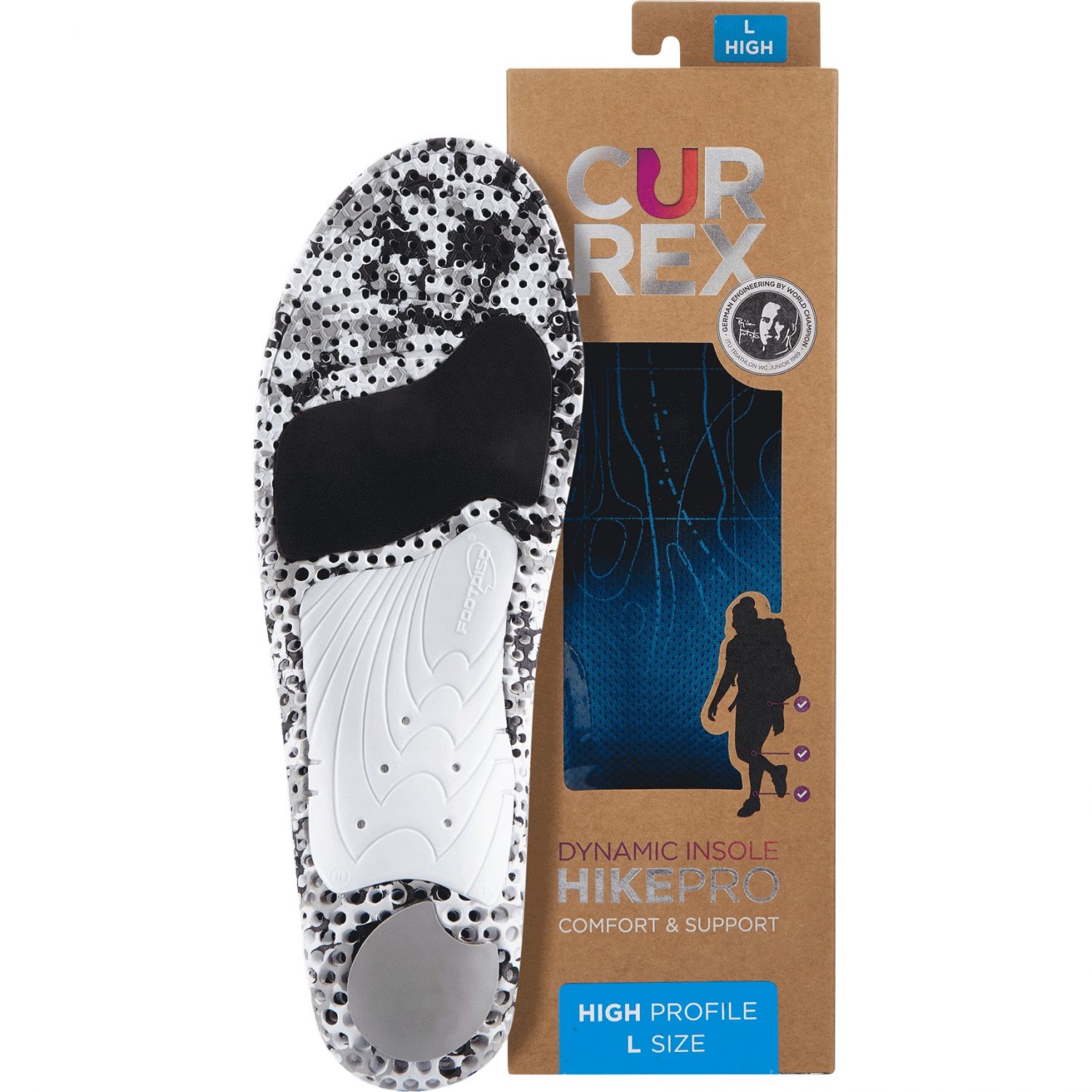 Currex HikePro High, insole, blue